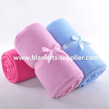 Solid plain fleece blankets manufacturer