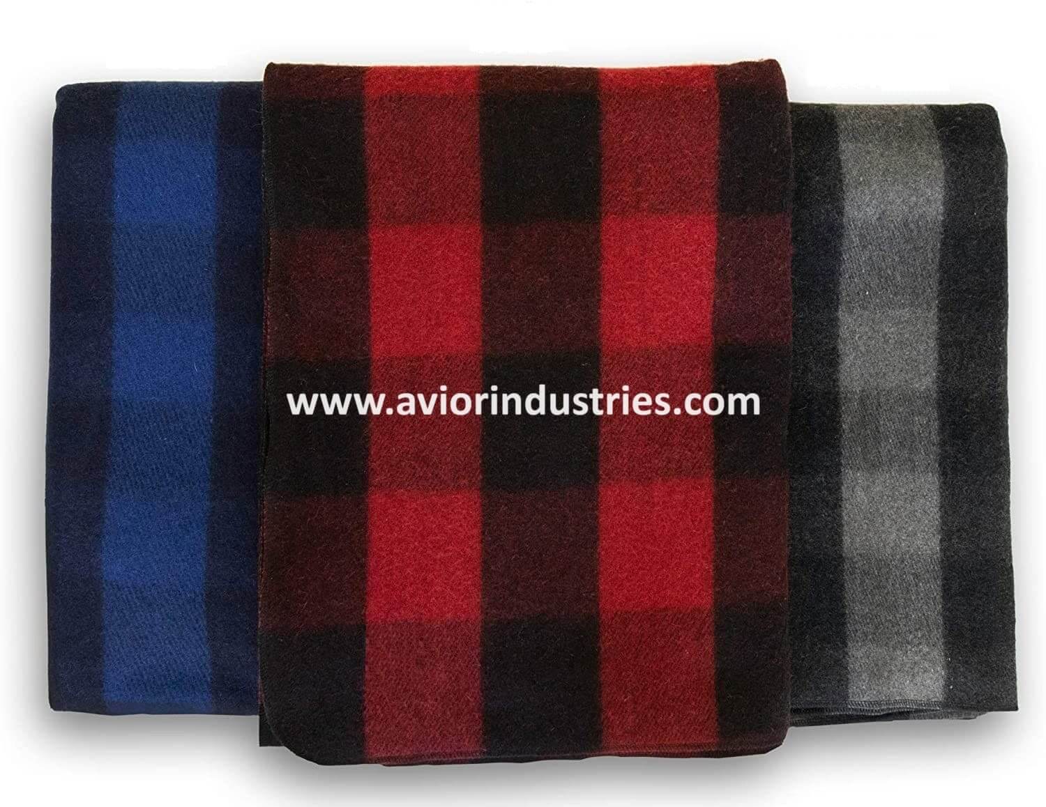 Check woolen blankets Manufacturer