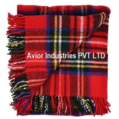 tartan wool blankets supplier