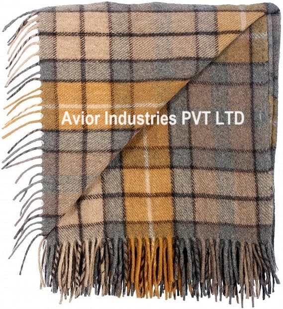 tartan wool blankets manufacturer